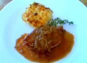 Seared Boneless Pork Loin Chops With Shallot And Cider Reduction Sauce